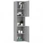 Preview: Badezimmerschrank Grau Sonoma 30x30x130 cm Holzwerkstoff