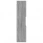 Preview: Badezimmerschrank Grau Sonoma 30x30x130 cm Holzwerkstoff