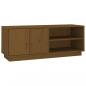 Preview: TV-Schrank Honigbraun 105x34x40 cm Massivholz Kiefer