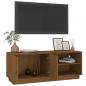 Preview: TV-Schrank Honigbraun 105x34x40 cm Massivholz Kiefer