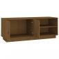 Preview: TV-Schrank Honigbraun 105x34x40 cm Massivholz Kiefer