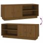 Preview: TV-Schrank Honigbraun 105x34x40 cm Massivholz Kiefer