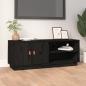 Preview: ARDEBO.de - TV-Schrank Schwarz 105x34x40 cm Massivholz Kiefer