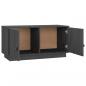 Preview: TV-Schrank Grau 80x34x40 cm Massivholz Kiefer