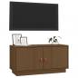 Preview: TV-Schrank Honigbraun 80x34x40 cm Massivholz Kiefer