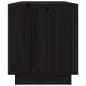 Preview: TV-Schrank Schwarz 80x34x40 cm Massivholz Kiefer