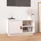 Preview: ARDEBO.de - TV-Schrank Weiß 70x34x40 cm Massivholz Kiefer