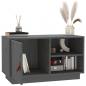 Preview: TV-Schrank Grau 70x34x40 cm Massivholz Kiefer