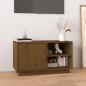 Preview: ARDEBO.de - TV-Schrank Honigbraun 70x34x40 cm Massivholz Kiefer