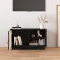 Preview: TV-Schrank Schwarz 70x34x40 cm Massivholz Kiefer