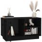 Preview: TV-Schrank Schwarz 70x34x40 cm Massivholz Kiefer