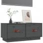 Preview: TV-Schrank Grau 80x34x35 cm Massivholz Kiefer