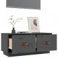 Preview: TV-Schrank Grau 80x34x35 cm Massivholz Kiefer