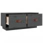 Preview: TV-Schrank Grau 80x34x35 cm Massivholz Kiefer