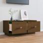 Preview: TV-Schrank Honigbraun 80x34x35 cm Massivholz Kiefer