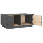 Preview: Couchtisch Grau 80x50x35 cm Massivholz Kiefer