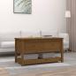 Preview: ARDEBO.de - Couchtisch Honigbraun 102x49x55 cm Massivholz Kiefer