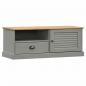 Preview: TV-Schrank VIGO Grau 106x40x40 cm Massivholz Kiefer