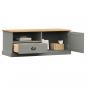 Preview: TV-Schrank VIGO Grau 106x40x40 cm Massivholz Kiefer