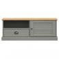 Preview: TV-Schrank VIGO Grau 106x40x40 cm Massivholz Kiefer