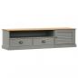 Preview: TV-Schrank VIGO Grau 156x40x40 cm Massivholz Kiefer