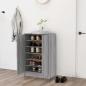 Preview: ARDEBO.de - Schuhschrank Grau Sonoma 60x35x92 cm Holzwerkstoff