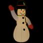 Preview: Aufblasbarer Schneemann mit LEDs 370 cm