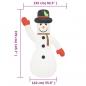 Preview: Aufblasbarer Schneemann mit LEDs 370 cm