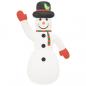 Preview: Aufblasbarer Schneemann mit LEDs 370 cm