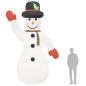 Preview: Aufblasbarer Schneemann mit LEDs 455 cm