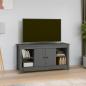 Preview: ARDEBO.de - TV-Schrank Grau 103x36,5x52 cm Massivholz Kiefer