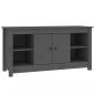 Preview: TV-Schrank Grau 103x36,5x52 cm Massivholz Kiefer