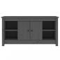 Preview: TV-Schrank Grau 103x36,5x52 cm Massivholz Kiefer