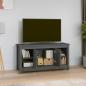 Preview: TV-Schrank Grau 103x36,5x52 cm Massivholz Kiefer