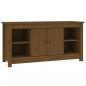 Preview: TV-Schrank Honigbraun 103x36,5x52 cm Massivholz Kiefer