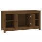 Preview: TV-Schrank Honigbraun 103x36,5x52 cm Massivholz Kiefer