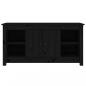 Preview: TV-Schrank Schwarz 103x36,5x52 cm Massivholz Kiefer