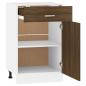 Preview: Unterschrank mit Schublade Braun Eiche-Optik 50x46x81,5 cm