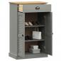 Preview: Schuhschrank VIGO Grau 60x35x96 cm Massivholz Kiefer