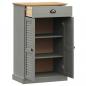 Preview: Schuhschrank VIGO Grau 60x35x96 cm Massivholz Kiefer