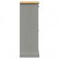 Preview: Schuhschrank VIGO Grau 60x35x96 cm Massivholz Kiefer