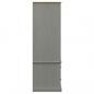 Preview: Kleiderschrank VIGO Grau 90x55x176 cm Massivholz Kiefer