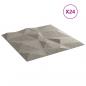 Preview: Wandpaneele 24 Stk. Betongrau 50x50 cm XPS 6 m² Diamant