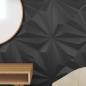 Preview: Wandpaneele 12 Stk. Schwarz 50x50 cm XPS 3 m² Stern