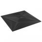 Preview: Wandpaneele 12 Stk. Schwarz 50x50 cm XPS 3 m² Stern