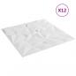 Preview: Wandpaneele 12 Stk. Weiß 50x50 cm XPS 3 m² Amethyst