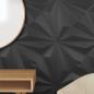 Preview: Wandpaneele 48 Stk. Schwarz 50x50 cm XPS 12 m² Stern