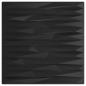 Preview: Wandpaneele 12 Stk. Schwarz 50x50 cm XPS 3 m² Stein