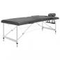 Preview: ARDEBO.de - Massageliege 2-Zonen Aluminiumgestell Anthrazit 186x68 cm