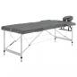 Preview: ARDEBO.de - Massagetisch mit 3 Zonen Aluminiumrahmen Anthrazit 186×68 cm